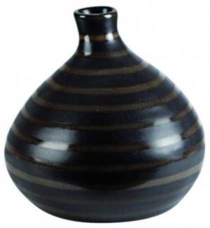 Váza CUBA ASA Selection tmavě hnědá, 12 cm