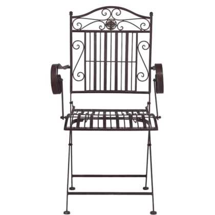 Kovová venkovní židle s područkami Terrace Hill
